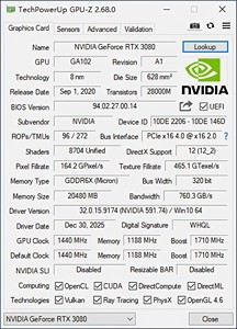 Tarjeta Gráfica RTX3080 20G de Tres Ventiladores para Aprendizaje Profundo, Renderización de Modelos de IA, Razonamiento, Inteligencia Artificial - Product Image 6