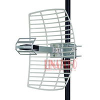 Antenne parabolique à polarisation verticale LINCHO LC2400PA16 2,4 GHz WIFI longue portée avec radôme en acier, gain de 16 dB, puissance maximale de 100 W