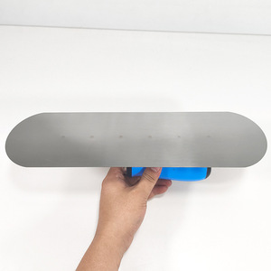 Espátula ovalada de acero inoxidable para enlucido, herramienta ergonómica para acabado de pisos de cemento - Product Image 5