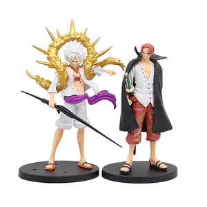 Nhà máy thiết kế mới Đồ chơi hành động hình Zoro Đội Trưởng wano Luffy Gear 5 VS Kaido khỉ. D. lully. NIKA Mô hình nhân vật Anime One pieced