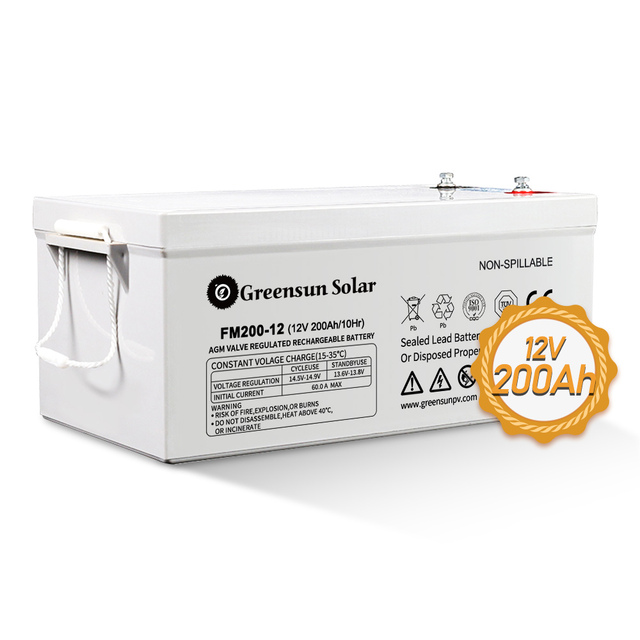 Cheap Price VRLA Deep Cycle Agm Battery 12v 200ah