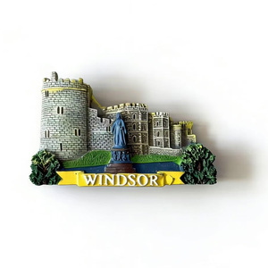Recuerdo de Resina con Temática del Castillo de <span class=keywords><strong>Windsor</strong></span> para Decoración del Hogar, Imán de Refrigerador Personalizable - Product Image 5