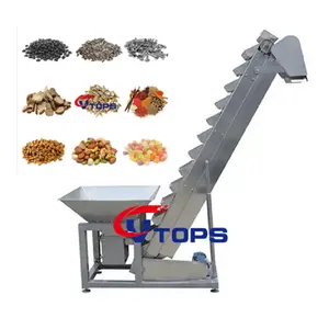 Vtops Tilted Type Grain Nuts Snacks Pellet Bucket Elevator Conveyor Feeder