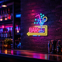 Livraison rapide, décoration murale, enseigne au néon LED, enseignes électroniques, enseigne au néon LED personnalisée, logo lumineux pour bar, décoration de mariage