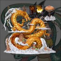 46CM DBZ Son Goku Shenron Luminous Manga Collection Jouets Figurine Statues Cadeaux PVC Anime Figurines pour Enfants