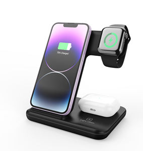 Producto Más Vendido para iPhone, Cargador Magnético Rápido de 15W, Soporte para Teléfono Móvil, Cargador Inalámbrico 3 en 1 para Reloj y <span class=keywords><strong>Airpods</strong></span> - Product Image 1