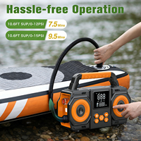 Pompe électrique portable pour SUP, batterie 8000 mAh, compresseur d'air haute vitesse 400 L/min, gonfleur 20 PSI pour planche à pagaie, kayak, tente de camping
