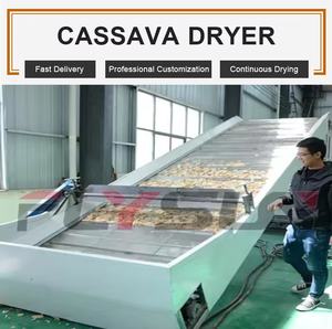 เครื่องอบแห้งแบบสายพานตาข่ายควบคุมด้วย PLC ผลิตจากสแตนเลส 304 ของ Flysun Industrial สำหรับการแปรรูปอาหาร เช่น แครอท มันสำปะหลัง และหัวไชเท้าขาว - Product Image 5