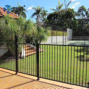 Clôture en acier <span class=keywords><strong>pour</strong></span> extérieur, panneau de clôture de sécurité en PVC, clôture de <span class=keywords><strong>jardin</strong></span> de 6 pieds, clôture décorative en acier - Product Image 4