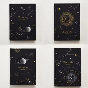 HK A5 màu đen trống bên trong trang ngang dòng minh họa notepad sinh viên tự làm graffiti máy tính xách tay - Product Image 4