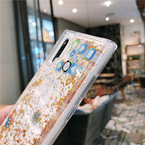 Fundas para Teléfono con Iconos de Aplicaciones Móviles para Samsung Galaxy Note 20 Ultra 5G A21S A51 A71 <span class=keywords><strong>A50</strong></span> <span class=keywords><strong>A70</strong></span> S, Cubierta Dinámica de Arena Líquida - Product Image 4