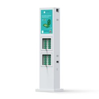 Station de location de kiosque de charge de téléphone étanche partagée avec fonction de support de station d'alimentation à écran