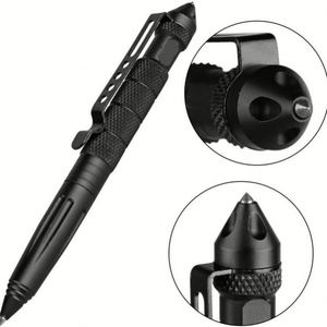 Stylo à bille tactique en acier tungstène avec logo, multifonctionnel, lourd, personnalisé pour les cadeaux d'entreprise - Product Image 1
