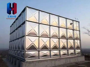 خزان مياه مع خزان مياه سعة 3000 لتر مخصص بحجم كبير عالي الضغط من الفولاذ المقاوم للصدأ خزان مياه مكعب من الفولاذ المقاوم للصدأ - Product Image 2