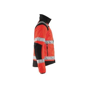 BLAKLADER - 488825245599XXL Veste polaire coupe-vent haute visibilité Rouge/Noir-EAN 7330509510230 HI-VIS WORKWEAR - Product Image 3