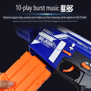 Súng Điện mềm 10 vòng lớn bán tự động tương tác giữa cha mẹ và con cái bắn súng đồ chơi trẻ em - Product Image 4