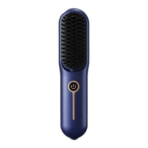 Wireless 2-in-1 Mini Ionic Straightening & Curling <b>Comb</b> Household & Hotel Use USB/Battery Powered Brush - Product Image 1