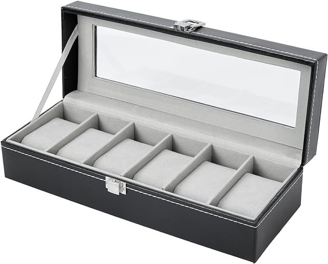 Custom Logo Luxury PU Leather Watch Storage Box 6 12 24 Slots Single Watch Case Band Strap Display Special Purpose Bags Cases