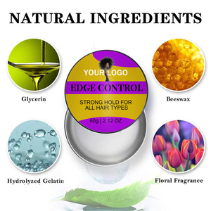 Cera Fijadora de Bordes de Marca Privada, Fuerte Fijación, Sin Residuos, <span class=keywords><strong>Hidratante</strong></span>, Gel Estilizador No Grasoso para Control de Bordes, Para Todo Tipo de Cabello - Product Image 3