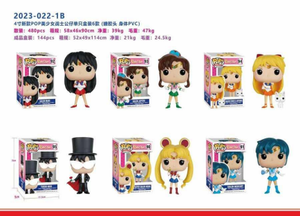 Figuras de Anime Funko Pop de Sailor Moon, Juego de Llaveros de Plástico Coleccionables para Niños y Adultos - Product Image 1