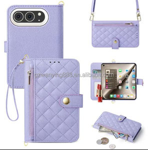 Funda Cartera con Cierre para el Nuevo iPhone, Todos los Modelos 18 <span class=keywords><strong>Duo</strong></span>/Fold, Funda de Cuero para Teléfono, Apple 18 Ultra, Correa Cruzada para el Hombro - Product Image 5