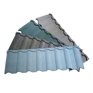 stone chip coated aluminum zinc step tiles roofing sheets in lagos nigeria