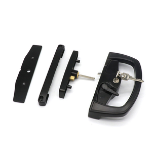Tirador de <span class=keywords><strong>puerta</strong></span> corredera de seguridad de lujo para patio, cerradura de gancho, manijas de <span class=keywords><strong>aluminio</strong></span> tipo D - Product Image 1