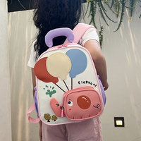 Sac à dos scolaire portable léger en tissu Oxford, confortable avec coussin dorsal, imperméable, grande capacité, pour enfants et voyages