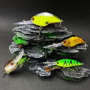 55MM/11.4G gros appâts leurres de pêche appâts durs leurres de surface appâts à manivelle pour bar brochet poisson-chat - Product Image 5