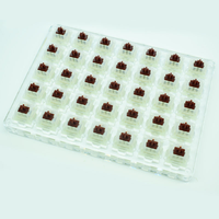 Interrupteur de clavier mécanique GATERON KS-25 CAP Marron 3 broches 5 broches Tactile pour jeux informatiques
