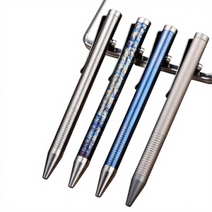 Pena Taktis Paduan Titanium Alat Anti-Serigala Luar Ruangan Portabel Pemecah Kaca Pena Pertahanan Diri Kotak Hadiah Isi Ulang - Product Image 1