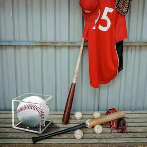 Jinda เบสบอลลูกบาศก์8x8cm แบบโมเดิร์นสำหรับตู้โชว์เคสพลาสติกอะคริลิคใสทนรังสียูวีสำหรับแสดงเบสบอล - Product Image 6