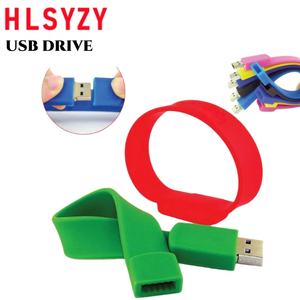 En Ucuz Fiyat Özelleştirilebilir Logolu Çok Renkli Silikon Bileklik Usb Flash Bellek Promosyon Reklam Hediyeleri Cles Usb Bileklik - Product Image 3