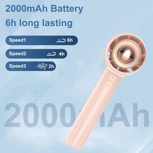 2000mAh Portable <b>Mini</b> USB C Bladeless Electric Cooling Fan Handheld Air <b>Cooler</b> for Household Use in Home Car Wearable Table - Product Image 6