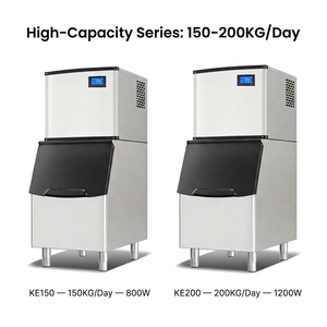 Large Commercial <b>Ice</b> Machine 150-200kg/Day Modular Cube <b>Maker</b> LCD Display for Hotel Bar Restaurant Catering - Product Image 4