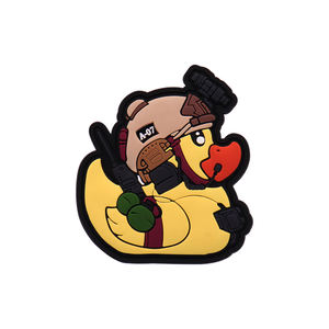 Custom Logo Printed Heat Transfer Silicone Patch Round PVC Rubber Embroidery Patch for Clothing Hat <b>Plastic</b> Canvas Fabric - Product Image 6