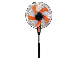 Ventilateur de sol électrique de haute qualité de 16 pouces 5 feuilles en plastique été secouant la tête mécaniquement pour les hôtels extérieurs de ménage RVs