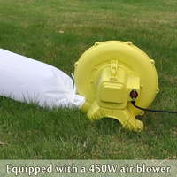 6m/ 26ft harga pabrik balon putih Igloo tenda kubah dengan lampu LED 2 pintu luar ruangan Kemah pesta rumah Marquee Eskimo House