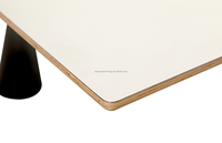 Nouvelle conception de table et de chaises de salle à manger pour cantines scolaires et restaurants, en acier, pour 4 personnes, restauration rapide