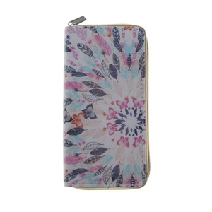 For Custom Cartoon Pattern PU Leather Open Closure Waterproof Long <b>Card</b> <b>Holder</b> <b>Wallet</b> for Women with Cotton Lining - Product Image 2