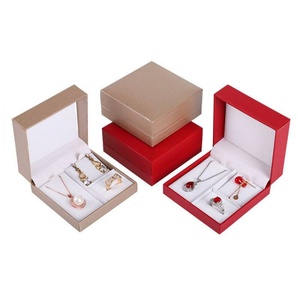 Factory Direct Leatherette Paper Jewelry Set <b>Box</b> Ring <b>Earrings</b> Necklace Three-piece Fashion Jewelry <b>Gift</b> <b>Box</b> for Valentine's Day - Product Image 2