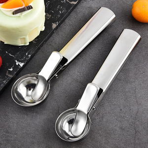 Stainless Steel Ice Cream Scoop Spring Loaded Easy Release For Dessert Serving - Product Image 1