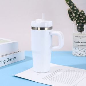 Gobelet de voyage pour voiture 14oz, Mug isotherme sous vide en acier inoxydable à double paroi avec couvercle et paille antidérapant - Product Image 6