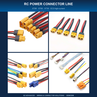 Conector de cable de nailon PA66 hembra de paso de 2.5mm personalizado, de 2 a 10 vías, con arnés de cable JST XH 2.5 y cubierta de goma IP66 para ordenador