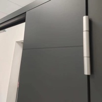 Porte extérieure de villa Nuoxin en aluminium moderne, à battant, 2,0 mm, à rupture de pont thermique, insonorisée, double vitrage