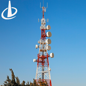 20m 120m <span class=keywords><strong>4</strong></span>-beiniger Gitter turm aus verzinktem Stahl für die 5G-Mikrowellen-und TV-Signal übertragung - Product Image 3