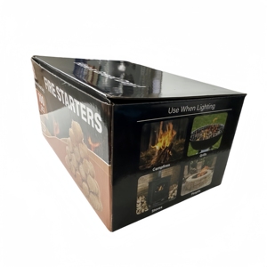 Hot Bán 100Pcs Firefighters Gỗ Len Cuộn 10 Min Đốt Cháy Khởi Động Cắm Trại Nấu Ăn BBQ Lò Sưởi Bếp Đóng Gói Túi - Product Image 4