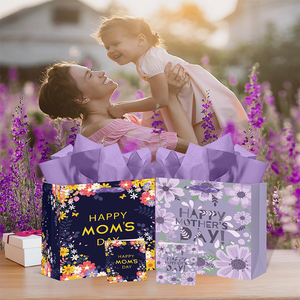 Wholesale Custom Logo Size Clothing Gift Boutique Shopping <b>Gloss</b> Bags With Handles - Product Image 6