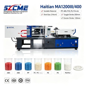 Offre Spéciale – Presse à injecter horizontale hydraulique d'occasion de 120 tonnes pour plastique, marque Haitian, avec moteur, pompe et vis, force de serrage de 120 tonnes, prête à l'emploi - Product Image 1