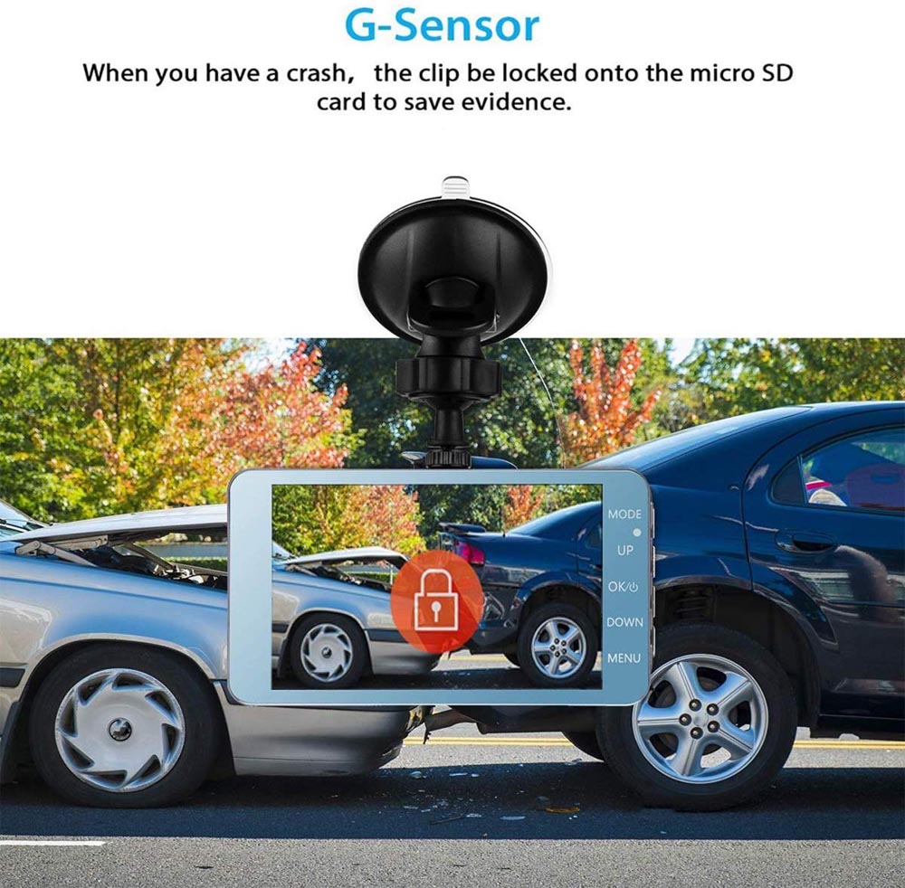 ORANGLES 1080P Front and Rear Dash Cam 3.6 Inch Screen 170° Wide Angle Full HD CR10 DVR with Night Vision Parking Mode UK Accident Evidence Insurance - full product showcase - displaying specifications - Image 5 of 6 | adapts to any space | 1080P Front and Rear Dash Cam 3.6 Inch Screen 170° Wide Angle Full HD CR10 DVR with Night Vision Parking Mode UK Accident Evidence Insurance deal New Jersey | Free Shipping ORANGLES